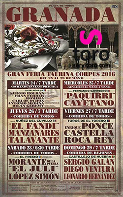 Feria taurina de Granada 2016 corpus