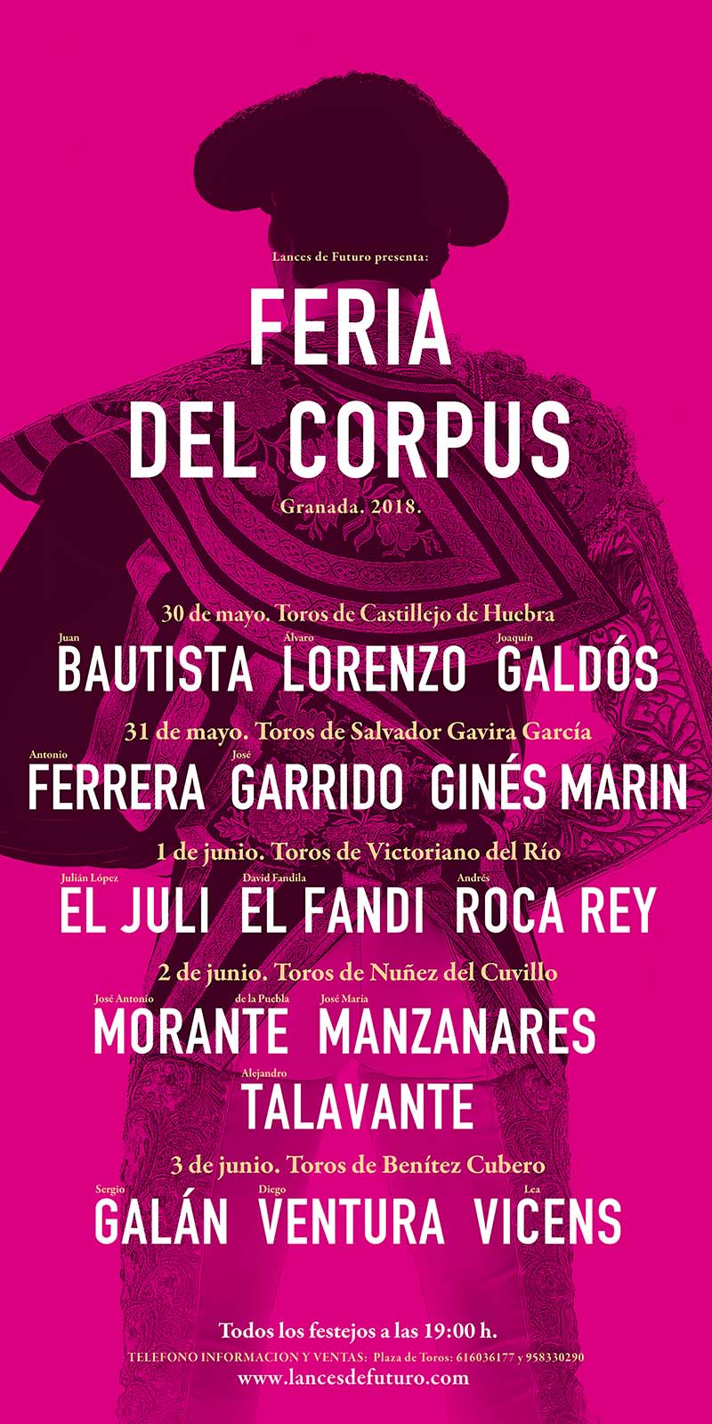 Carteles toros Granada 2018