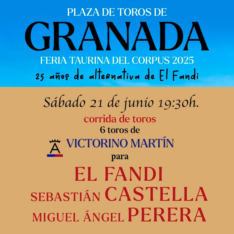 Plaza de toros de Granada - 21 junio 2025